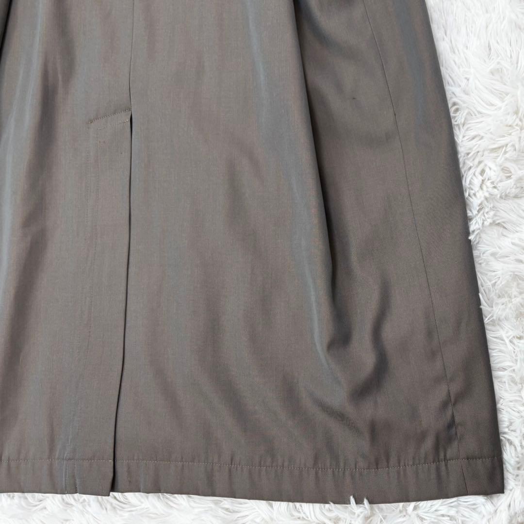 クリスチャンディオール トレンチコート 玉虫色 裏地派手 シルク