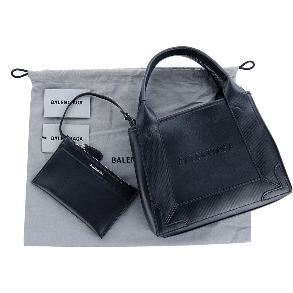 バレンシアガ バッグ トート ショルダー ブラック レザー 本革
