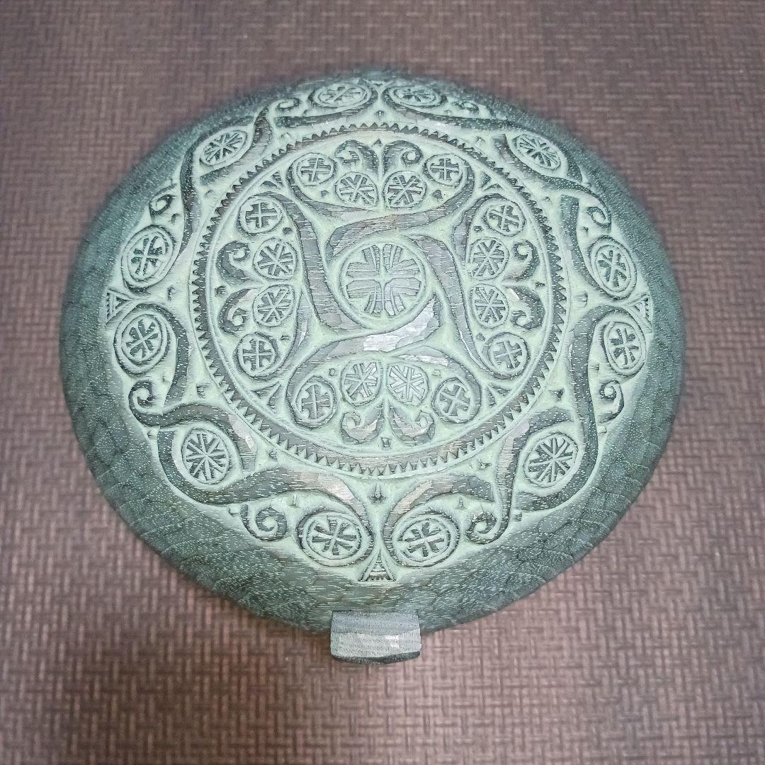 【木林】荒井修　木彫り　小物入れ