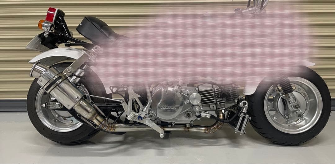 モンキー　オーバーレーシング用　ワンオフエキパイ　車高短用　ダックス　シャリー モンキー オーバーレーシング用 ワンオフエキパイ 車高短用 ダックス