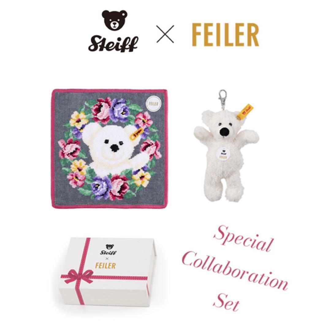 日本橋三越限定】 ハンカチ シュタイフ テディベア アンド フェイラー