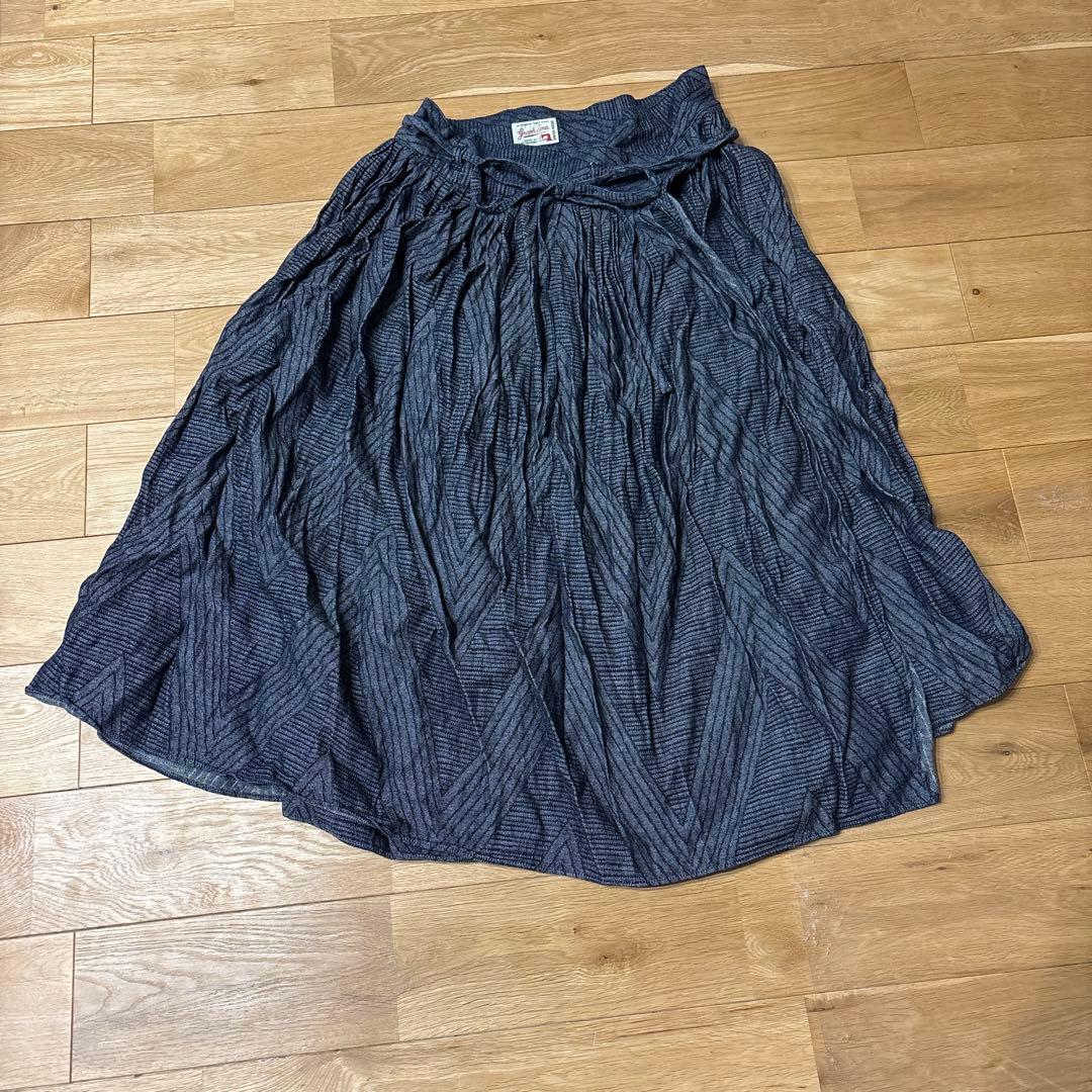 graphzero（グラフゼロ）デニムスカート graphzero（グラフゼロ） 【4色】プリーツスカート 水玉柄 S M L