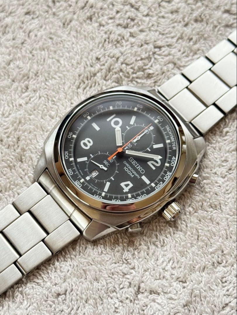 【未使用に近い】セイコービンテージミリタリークロノグラフ SEIKO セイコークロノグラフ (海外ミリタリーモデル) - 海外 セイコー