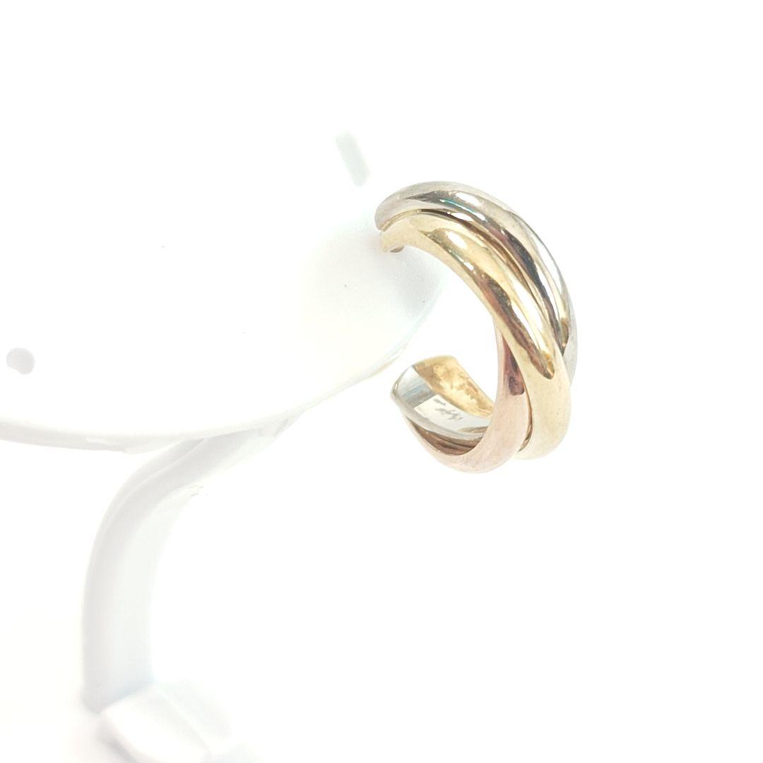 磨き済】カルティエ トリニティ フープ ピアス 片耳用 7300 - メルカリ