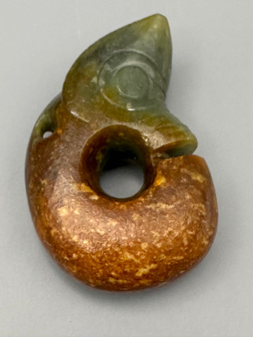 中国古美術 古玉文化 紅山文化 玉豚龍 祭祀器 美品 磁石に反応あり