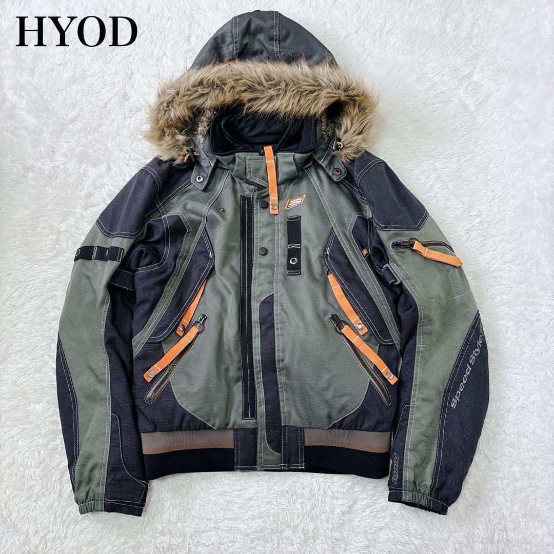 未使用級　HYOD ウィンタージャケット　ファー　フード取外可　ライナー付き　L 未使用級 HYOD ウィンタージャケット ファー フード取外可 ライナー