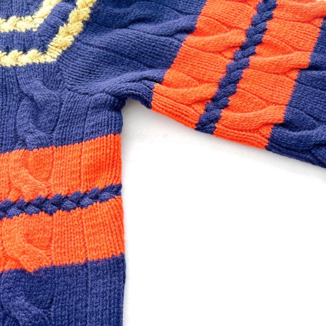 現行✨ポロラルフローレン カシミヤ混マルチボーダーニット