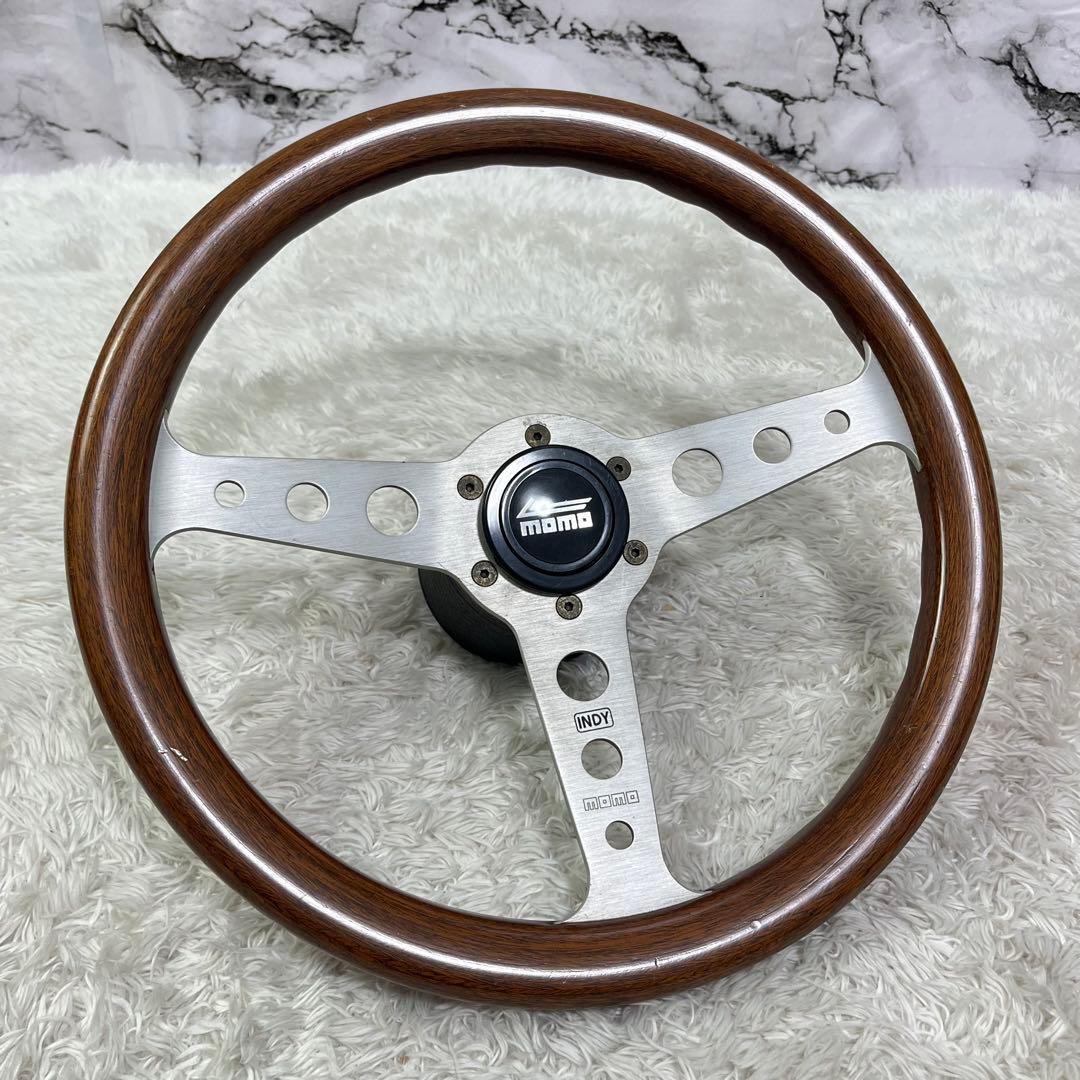 Momo Indy ウッドステアリングホイール ヴィンテージ レアロゴ 私的なウッド・ステアリングの話 vol.6 ビンテージMOMO 後編