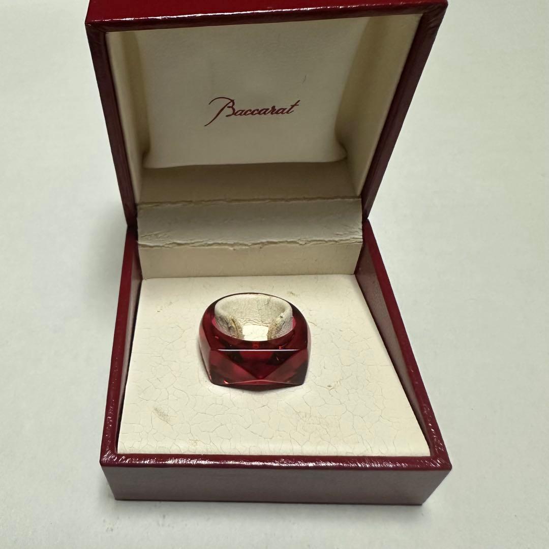 バカラ クリスタルリング 13号 レッド - メルカリ