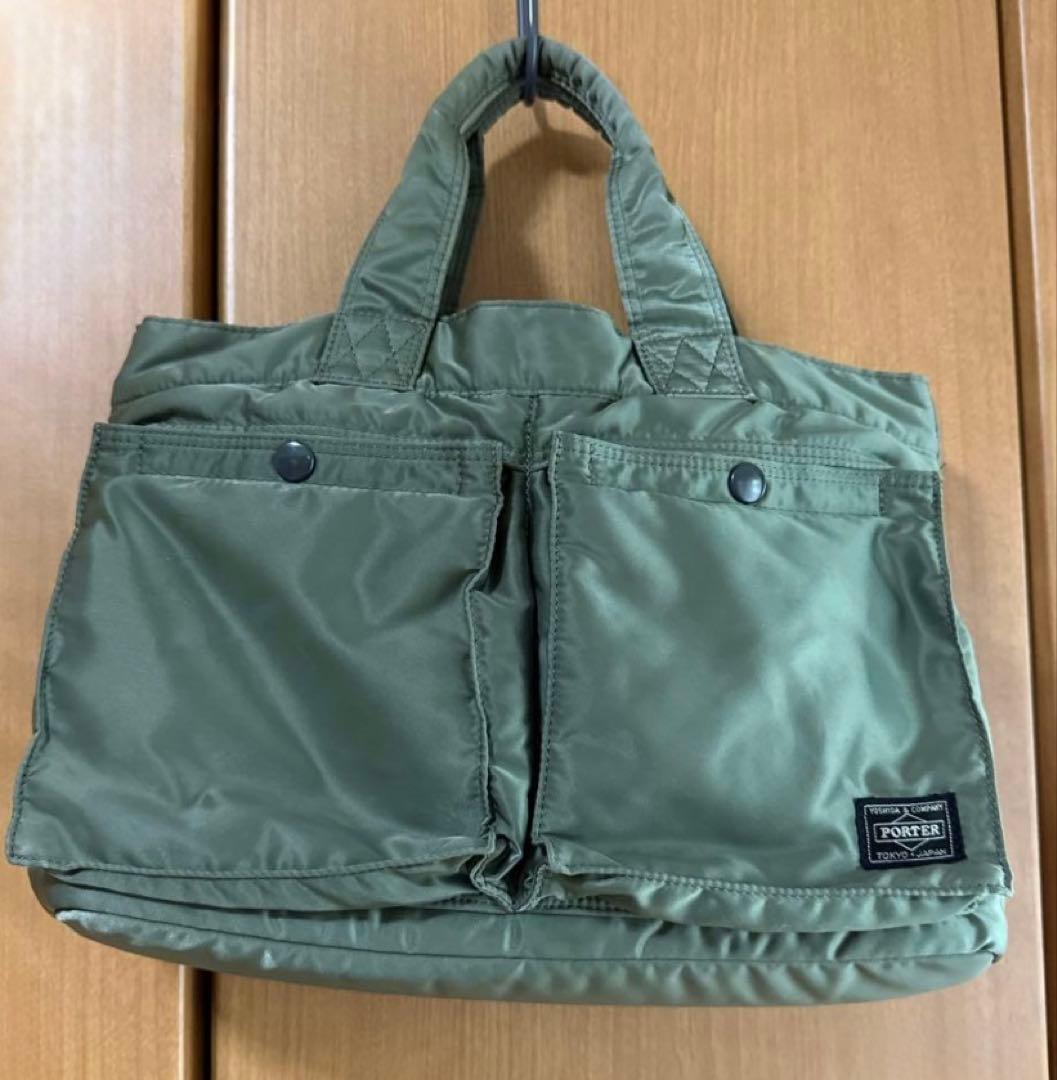 【廃盤希少】PORTER ポーター　吉田カバン　タンカー　希少　カーキ 美品 廃盤 希少色 ポーター タンカー ミニリュック バックパック 吉田