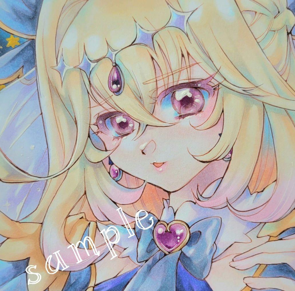 手描きイラスト☆名探偵プリキュア キュアアルカナ・シャドウ - メルカリ