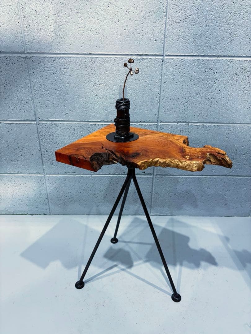 欅材サイドテーブル コーヒーテーブル ナイトテーブル 観葉植物置き台