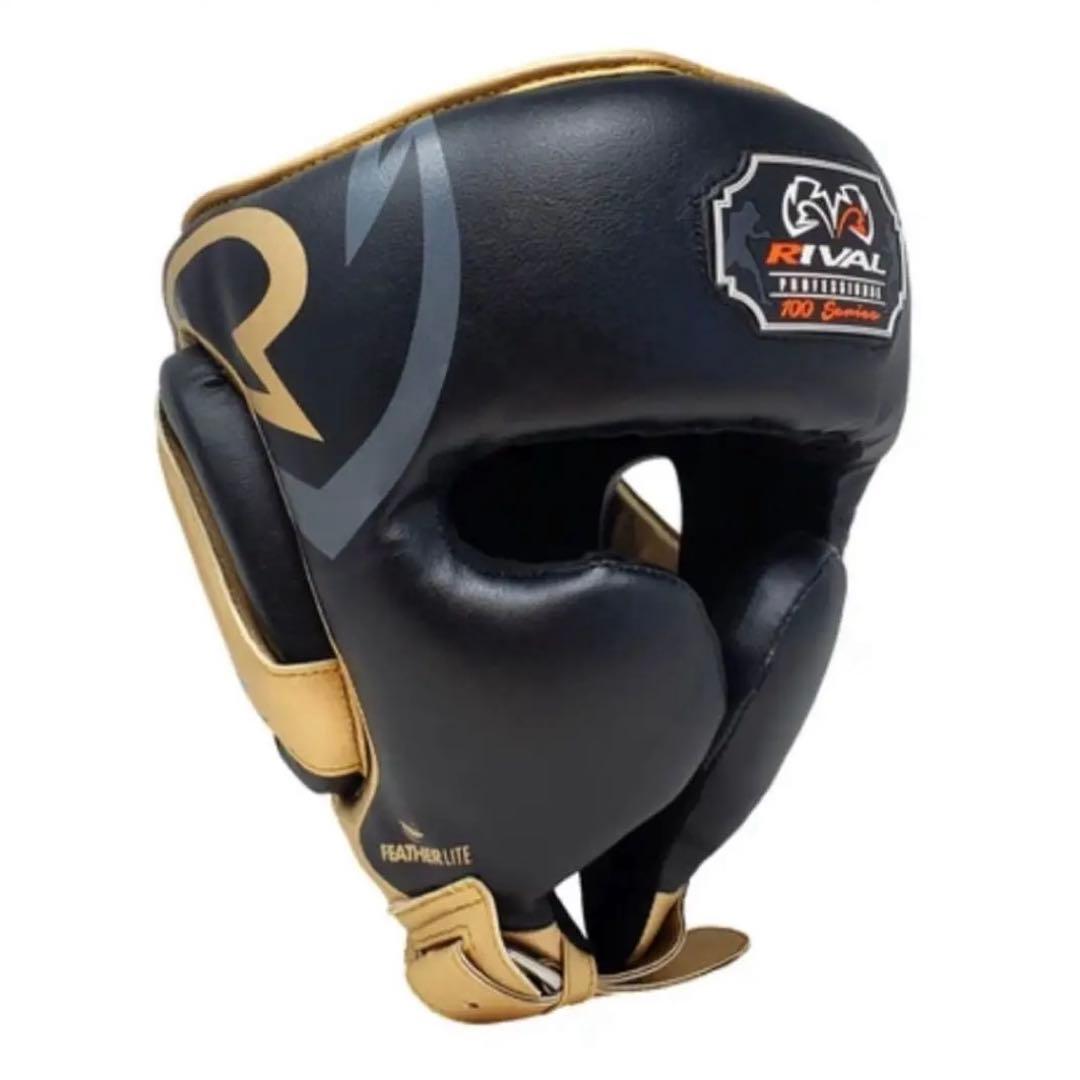 値下げ可能RIVAL ライバルRHG100 プロヘッドガードMヘッドギア RIVALライバルRHG100プロフェッショナルヘッドギア ブラック/ゴールド