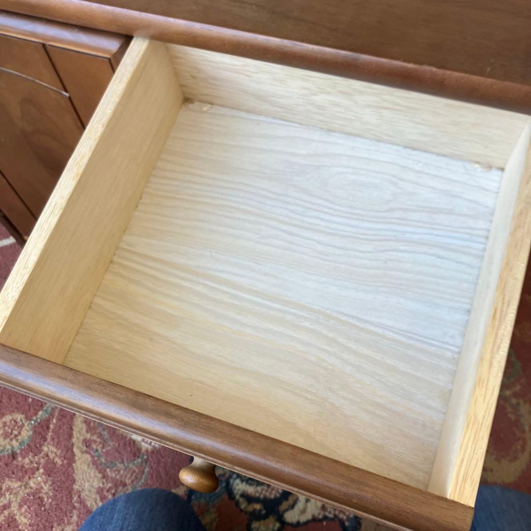 昭和レトロ 木製コンソールテーブル コールキャビネット 電話台 花台