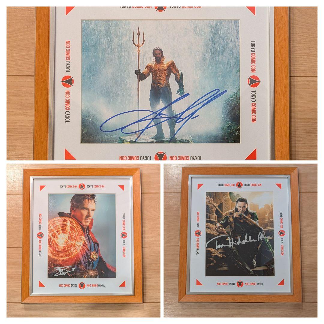 ベネディクトカンバーバッチ、トムヒドルストン、ジェイソン・モモア　直筆サイン ベネディクトカンバーバッチ、トムヒドルストン、ジェイソン・モモア