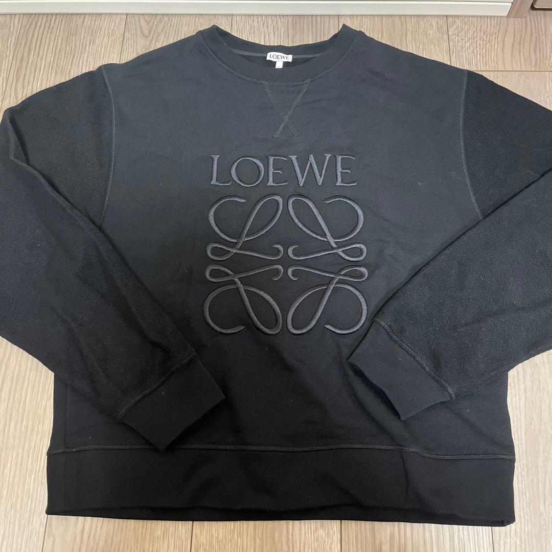 ロエベ　スウェット　ブラック　ロゴ 関税送料込 ロエベ ロゴ スウェット (LOEWE/スウェット・トレーナー