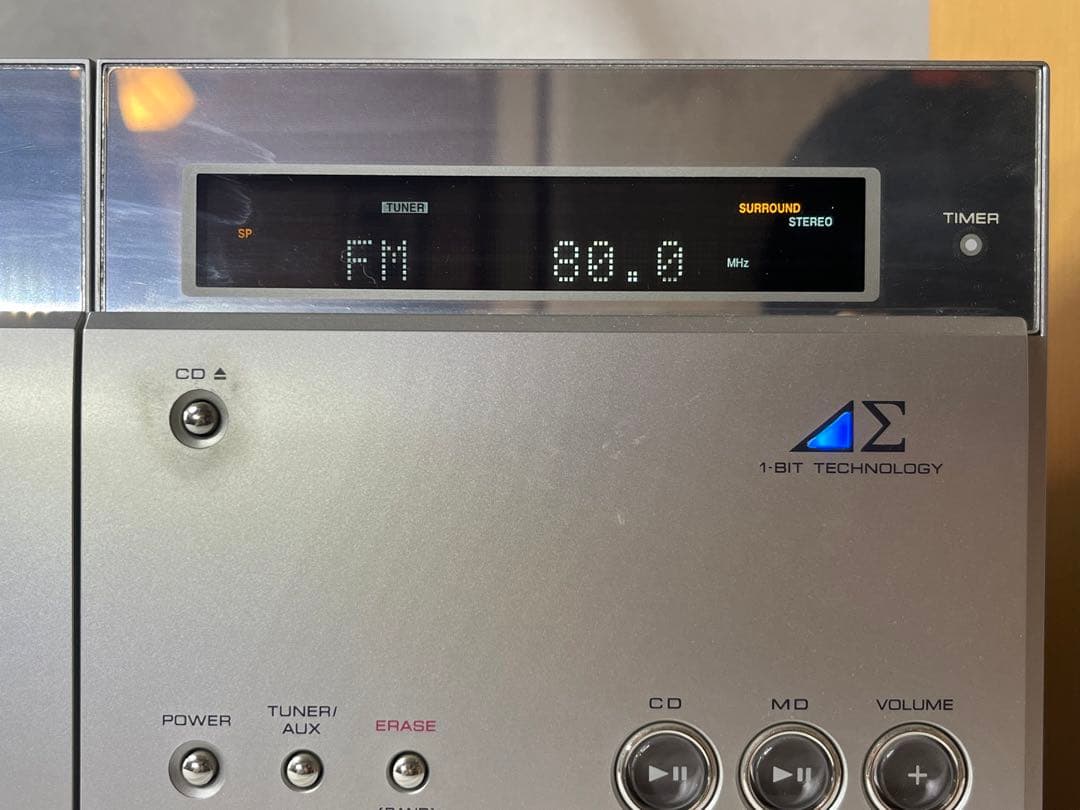 SHARP SD-K800-S（SD-CX8）1ビット CD/MDコンポ - メルカリ