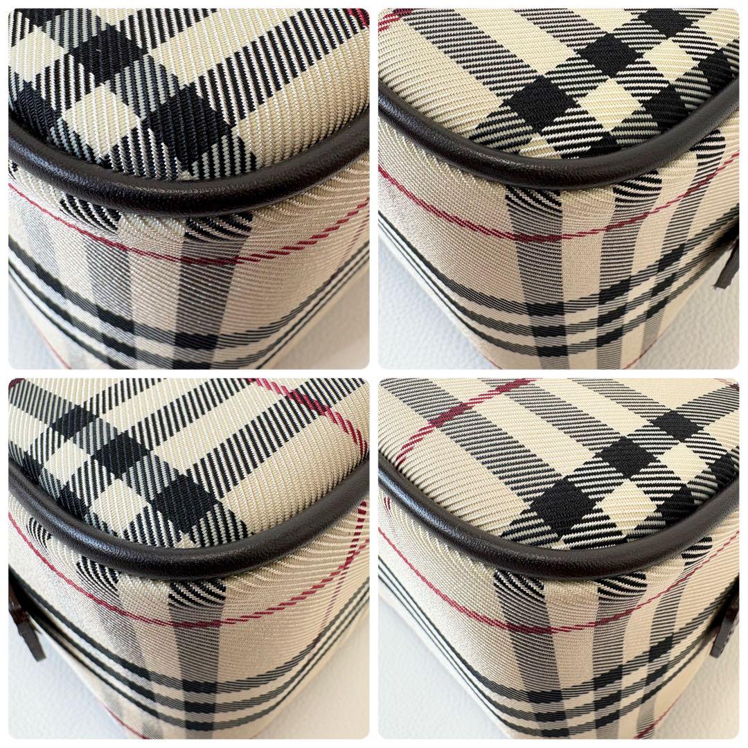 未使用品 BURBERRY ノバチェック ミニボストンバッグ ハンドバッグ