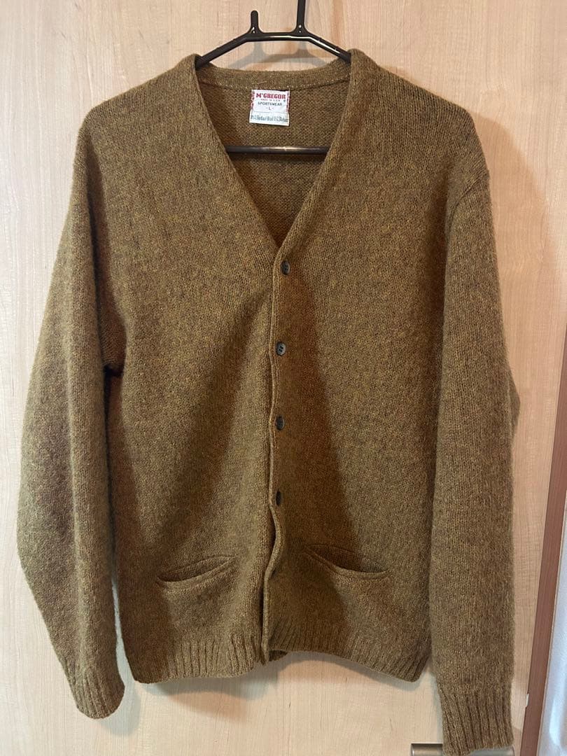 ヴィンテージMCGREGOR マクレガー モヘアカーディガン Lカートコバーン