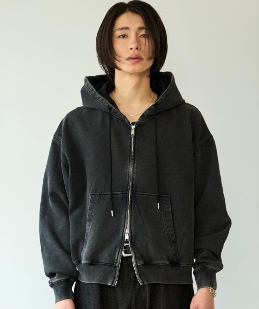 ※2/4までの出品です※ SINSS パーカー スミクロ Sサイズ SINSS パーカー Heavy weight double zip hoodie / ヘビーウェイト