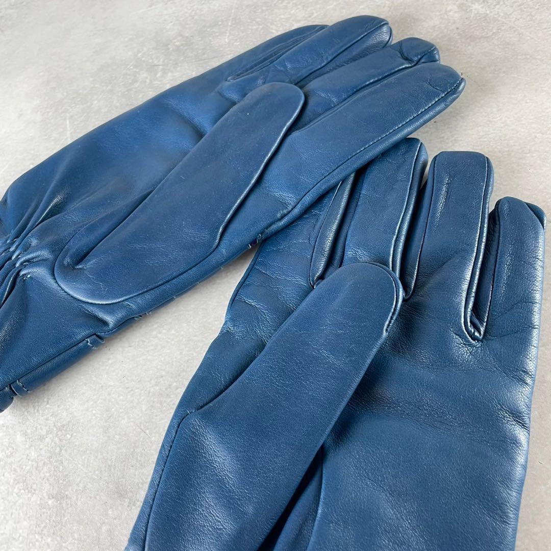 未使用 定価3.5万 ディーゼル Dロゴ バイカー レザーグローブ ラムレザー