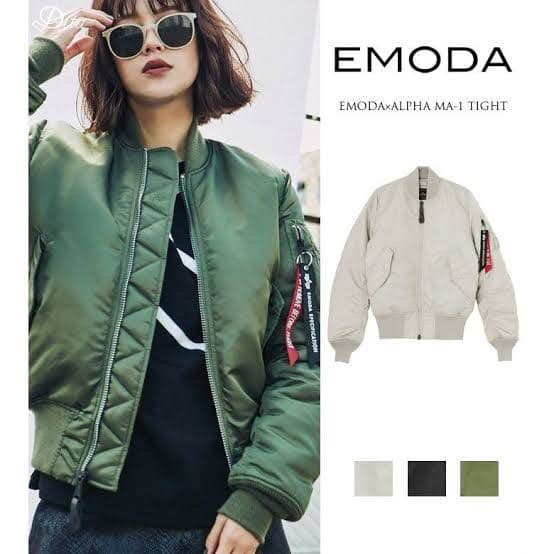 emoda ALPHA コラボ　MA-1 ナイロンジャケット　エモダ EMODA（エモダ）の「EMODA×ALPHA MA-1 TIGHT（）」 - WEAR