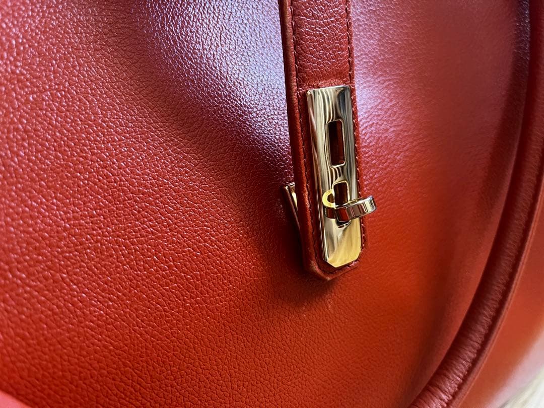 濱野皮革工藝 グレースディライトトート オレンジxゴールド金具 - メルカリ