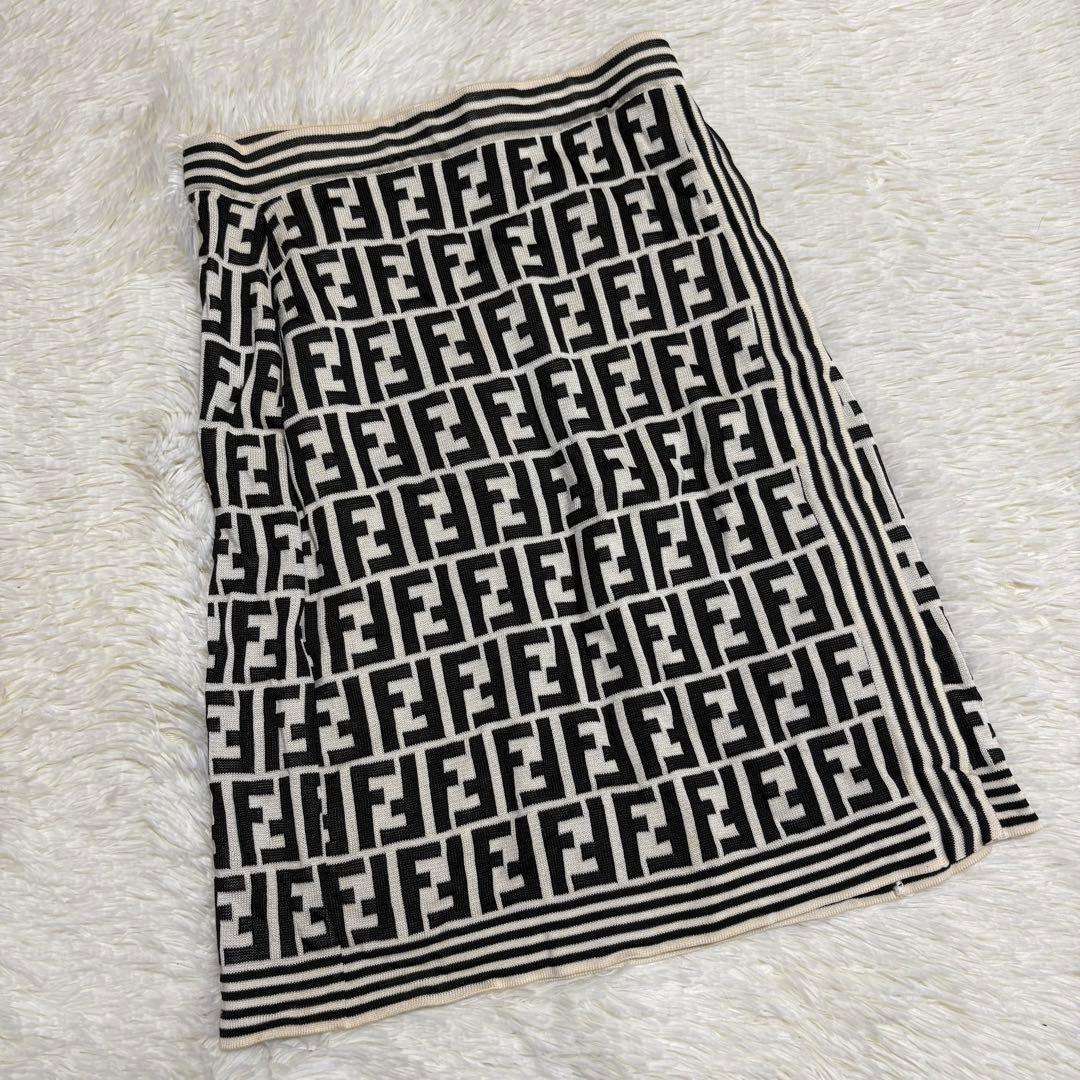 良品！✨】フェンディ FENDI スカート パンツ ズッカ柄 ストライプ