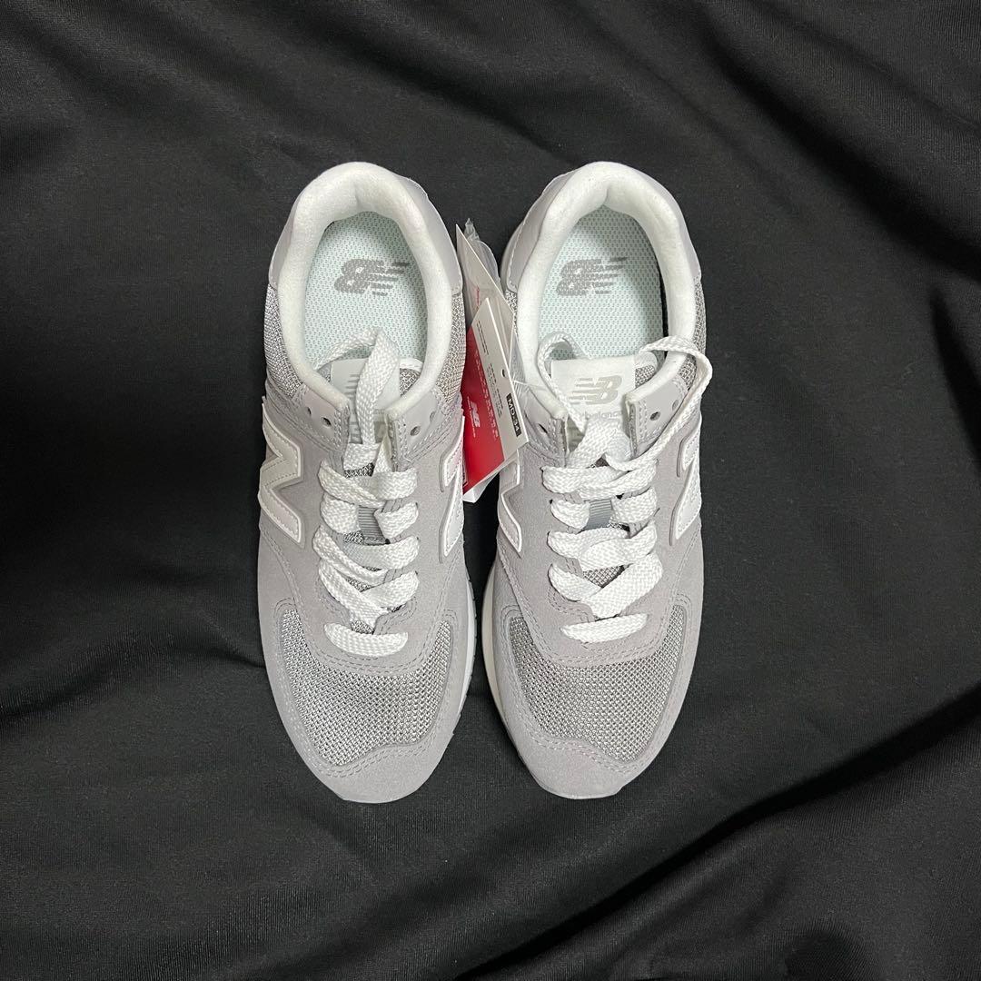 New Balance WL574ZSD グレー 厚底スニーカー 24.5cm