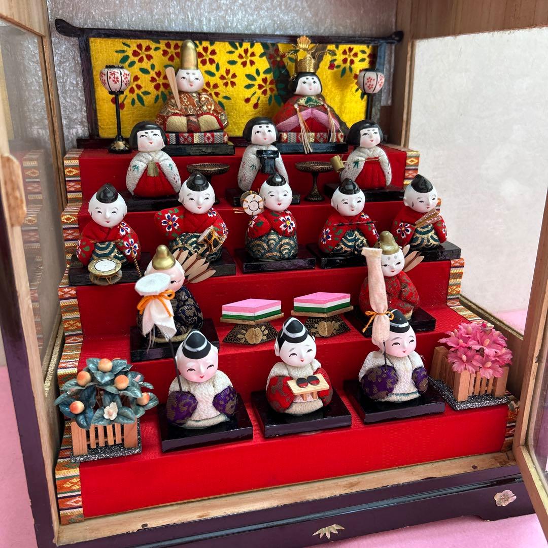 豆雛 お雛様 雛人形 ガラスケースはおまけ - メルカリ