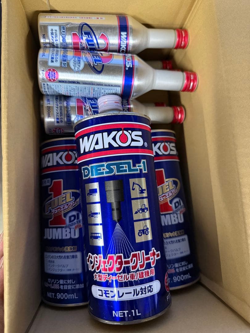 WAKO'S フューエルワン、ツー。ディーゼルワン添加剤9本セット