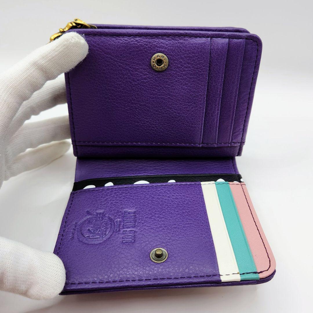 《未使用》ANNA SUI アナスイ 鬼滅の刃コラボ 胡蝶しのぶ 二つ折り財布