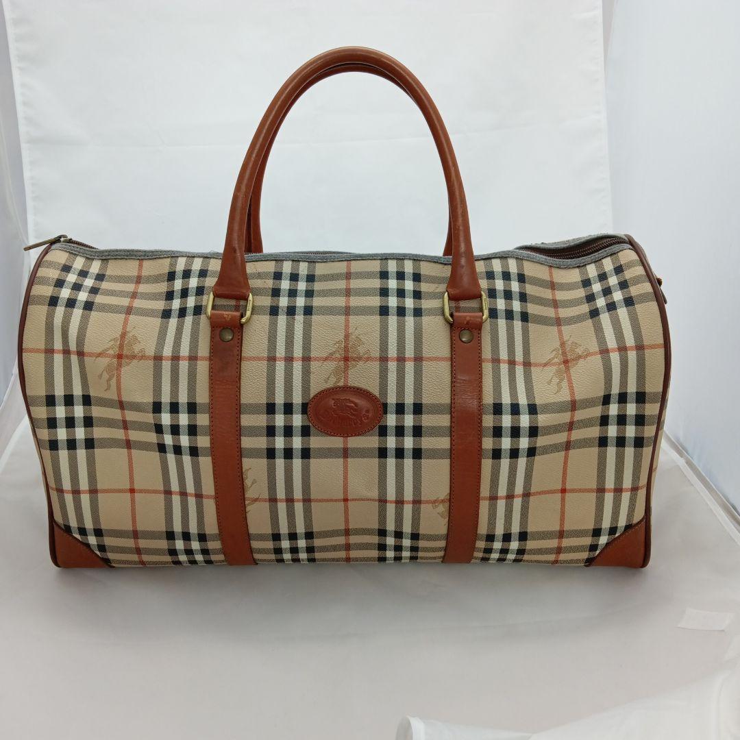 Burberry ノバチェック ボストンバッグ 未使用長期保管品 BURBERRY バーバリー ノバチェック ボストン バッグ