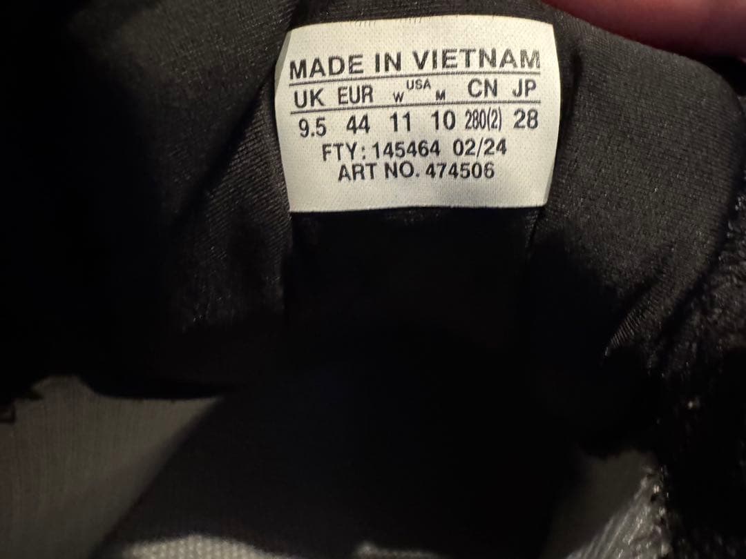 靴 Salomon XT6 GTX GORE-TEX BLACK 28.0cm