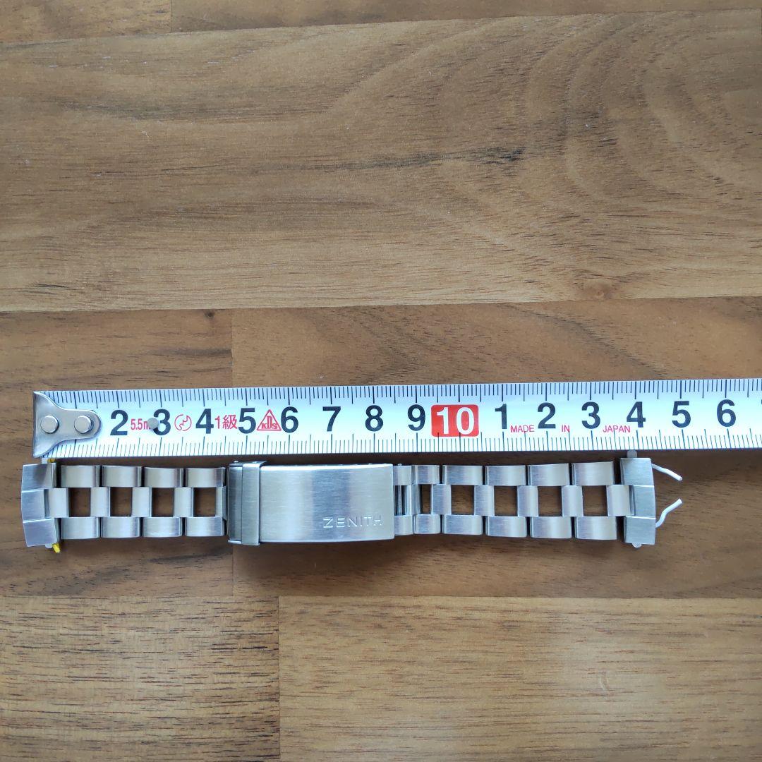 ゼニス 純正ベルト メタルブレス ステンレスベルト ラダーブレスレット