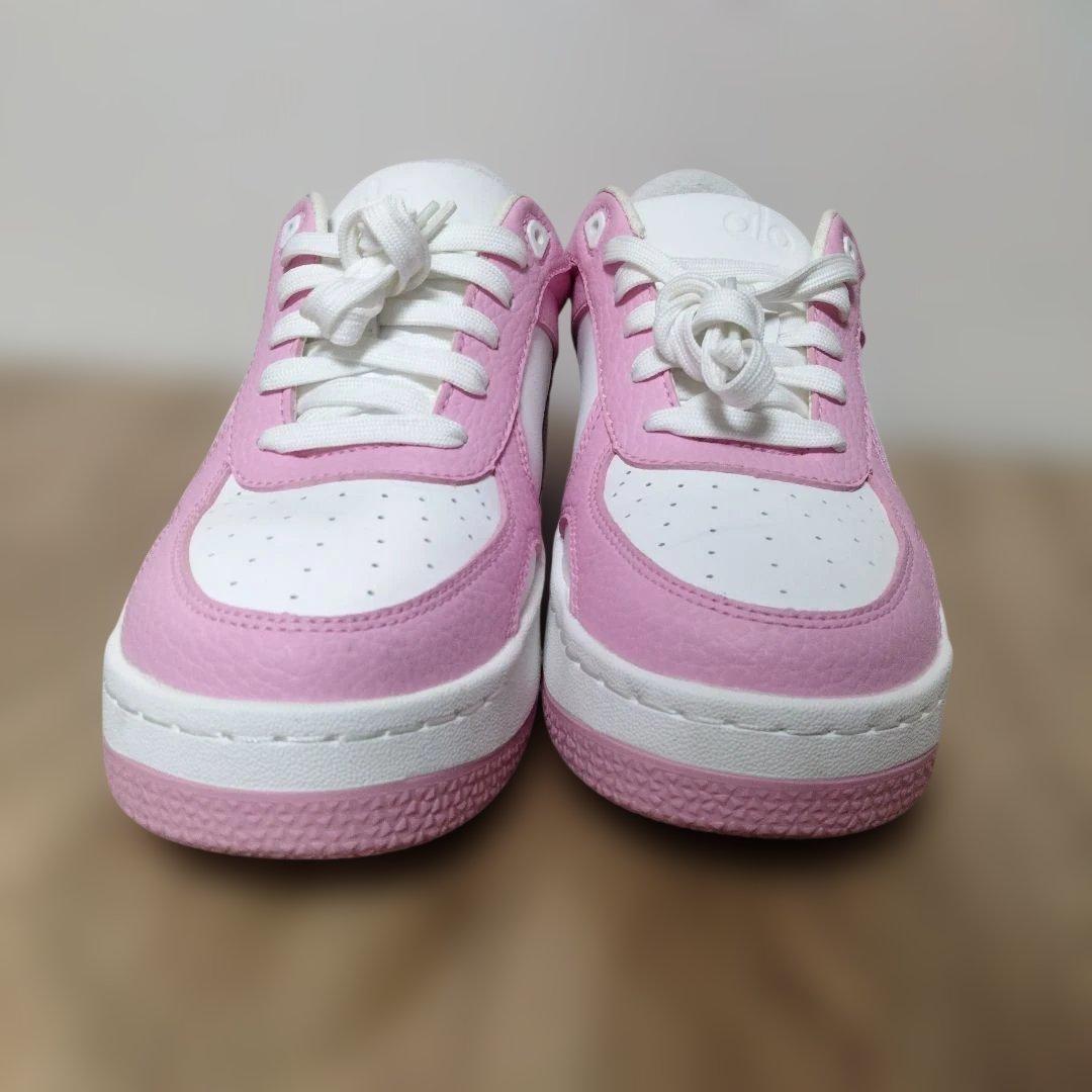 alo yoga ピンクリカバリーモードスニーカー 新品靴紐付き22.5cm