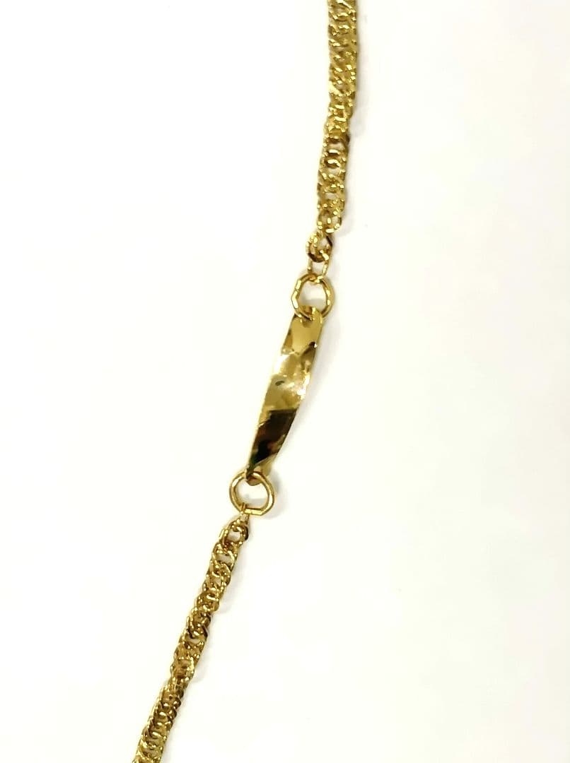 ☆ジュエリーマキ K18スクリューデザイン柄ブレスレット 17.5cm☆