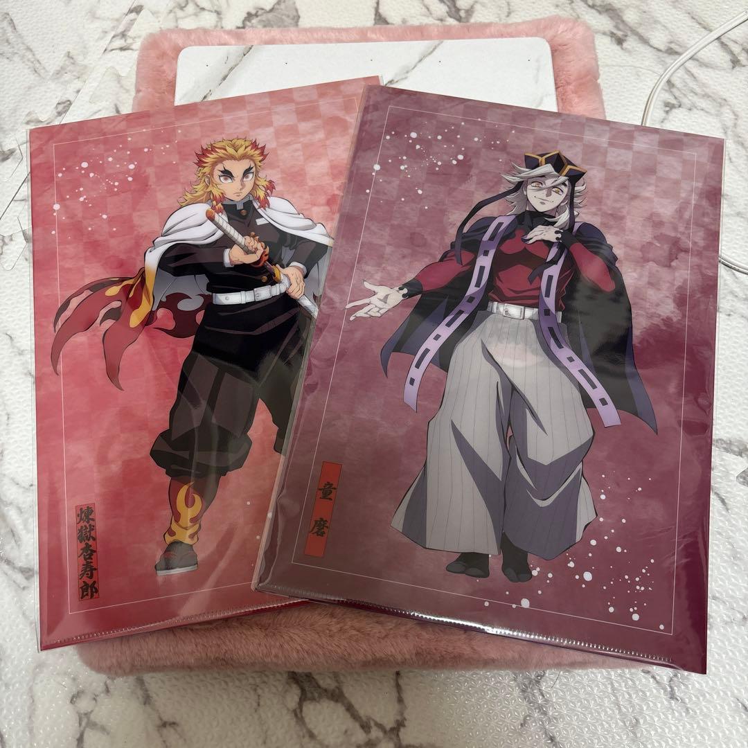 鬼滅の刃 クリアファイルセット 煉獄杏寿郎 産屋敷輝利哉＆村田 童磨