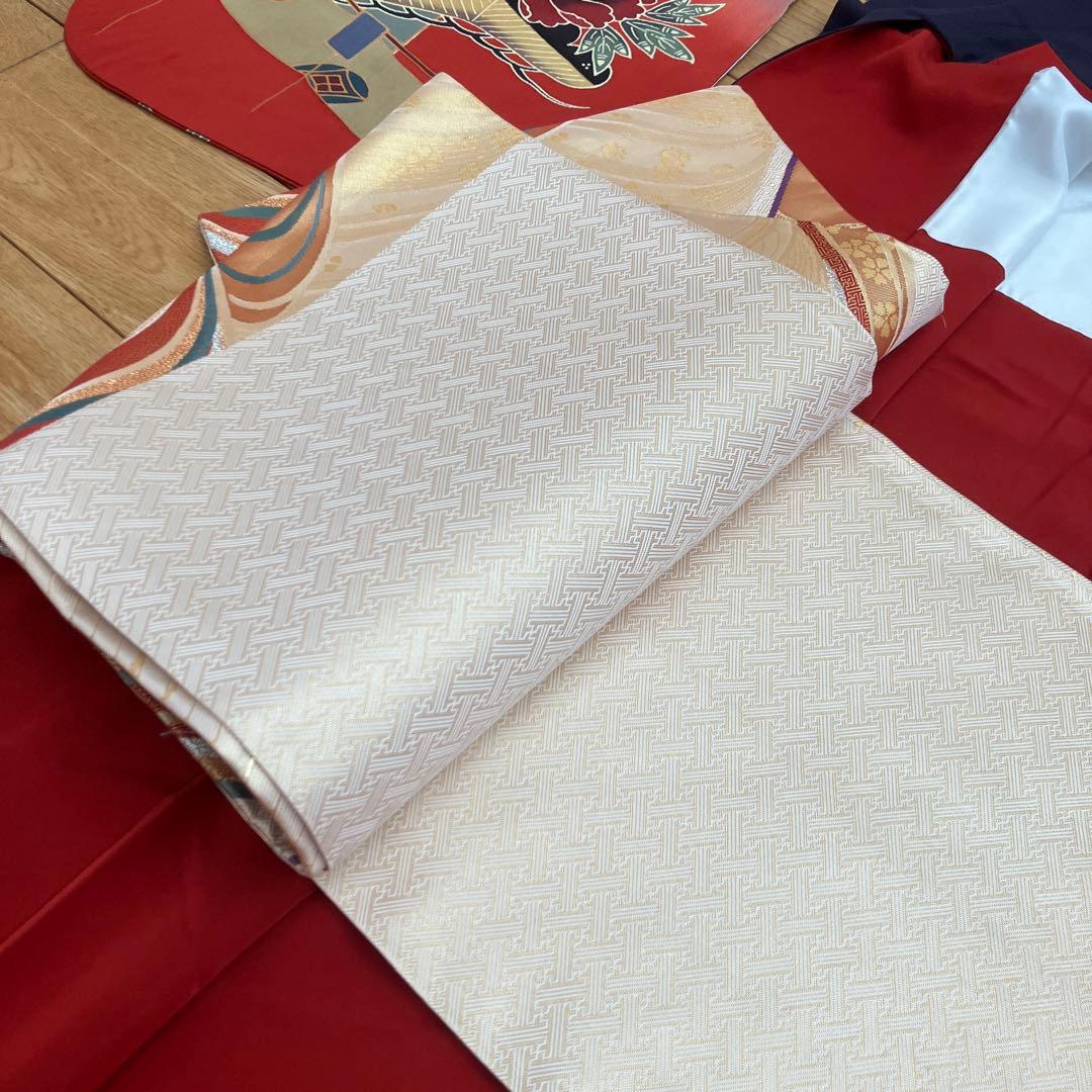 お値下げ 振袖 フルセット 京紅型 宮崎良次 落款あり紺色 正絹 - メルカリ