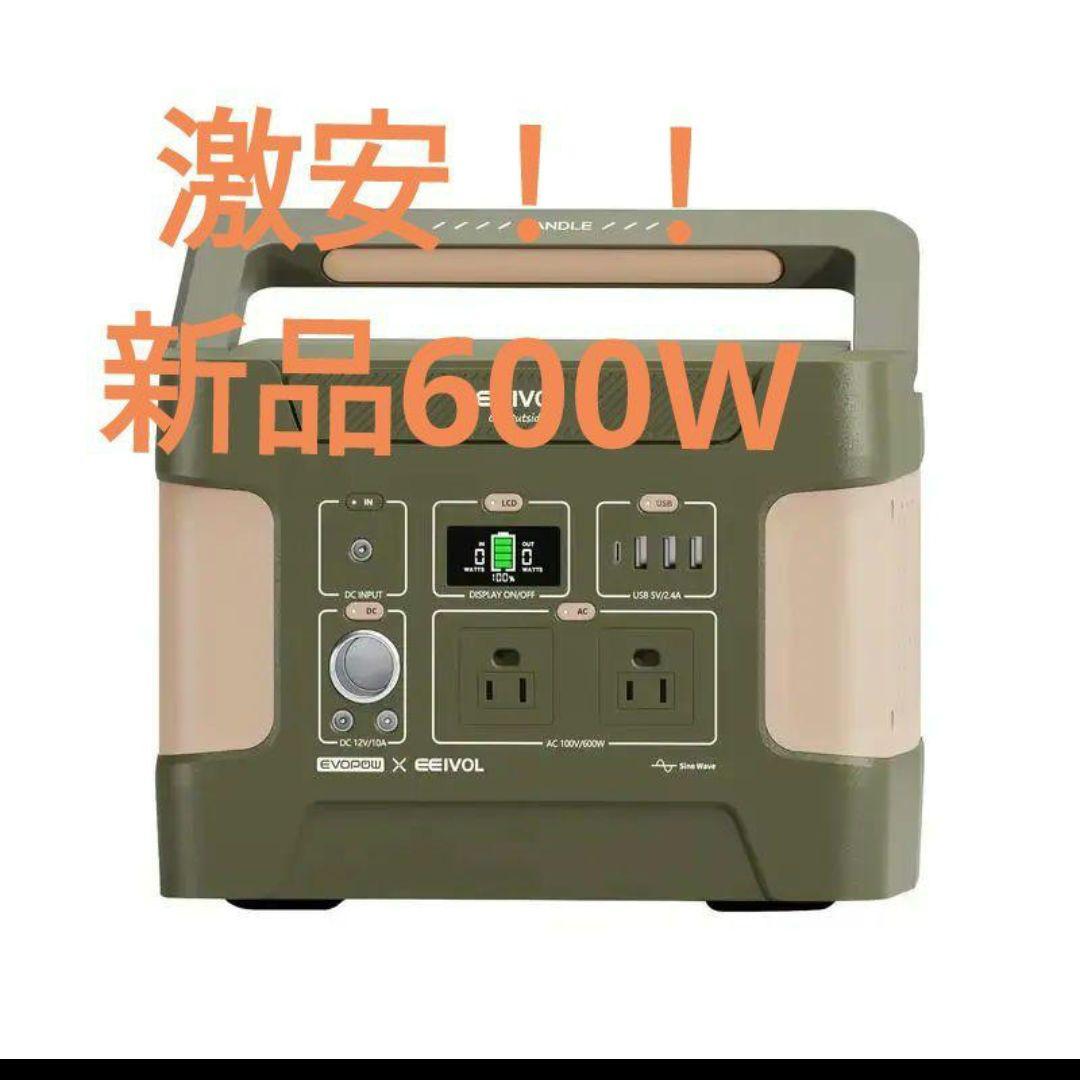 災害に備えよう！！圧倒的コスパの良さ！リン酸鉄ポータブル電源 600W
