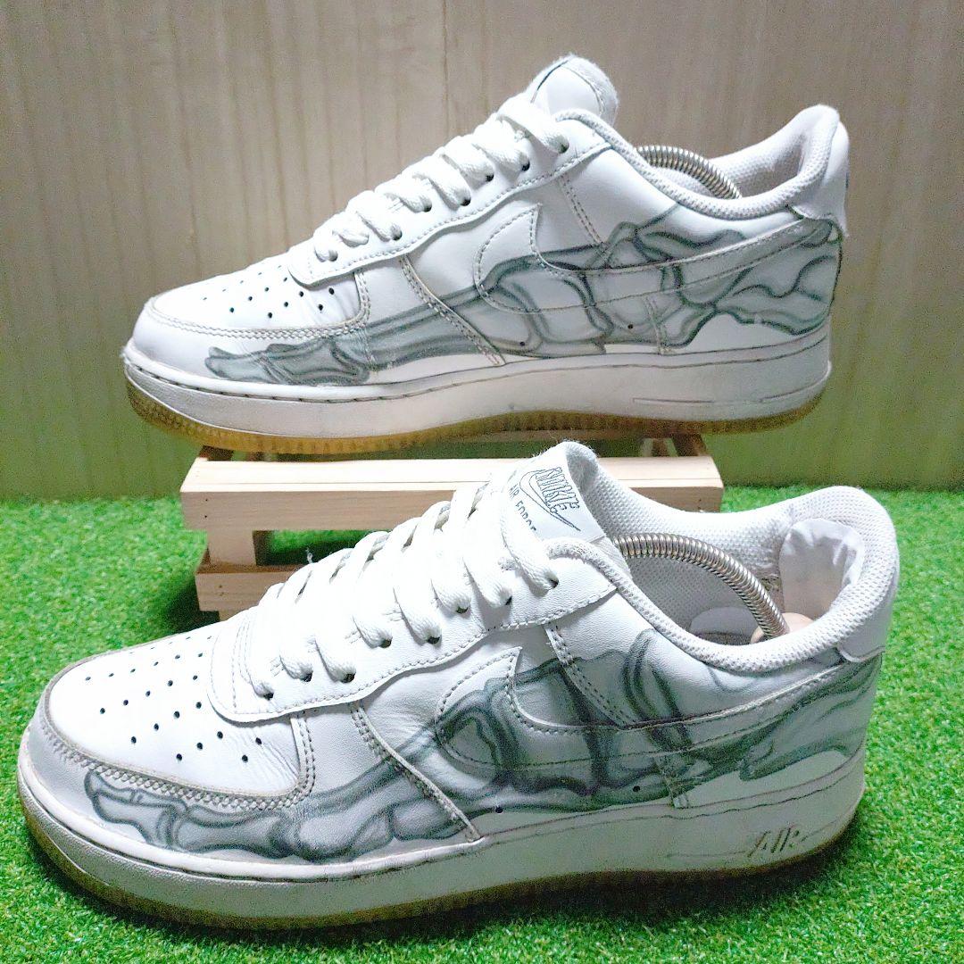 【26.5cm】NIKE AIR FORCE 1 White/skeleton
