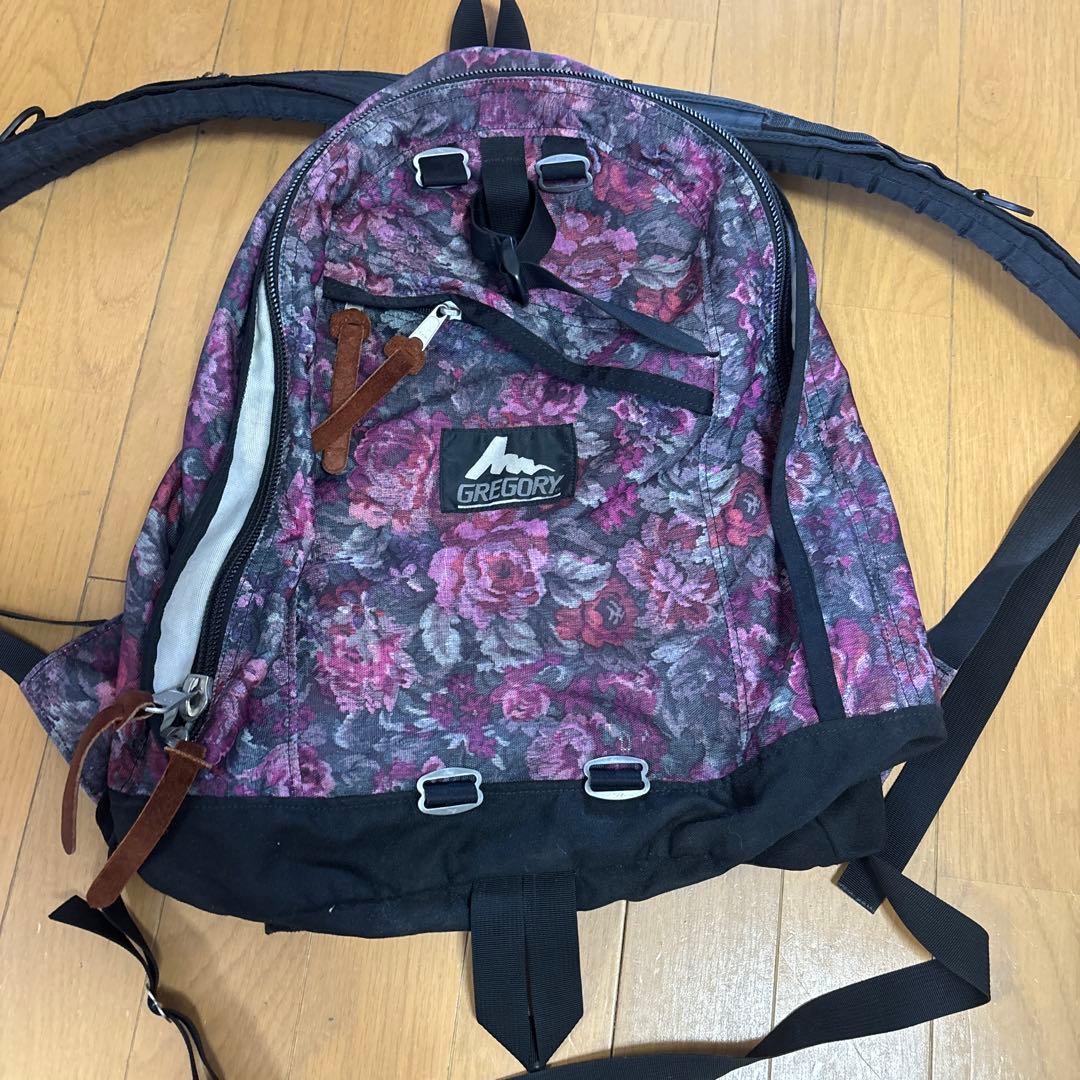グレゴリー 花柄 リュック フラワータペストリー 難あり 希少カラー 紫