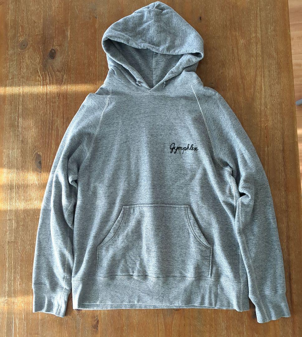 Gymphlex TERRY フード付きパーカー グレー Lサイズ S11571314