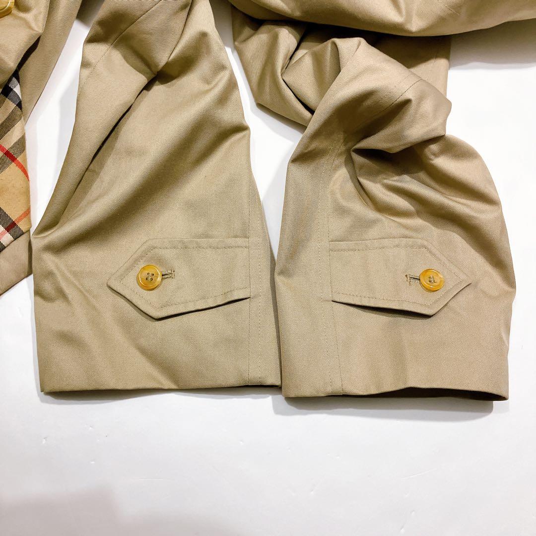 逸品】バーバリー 英国製 ハニーベージュ ロングステンカラーコート