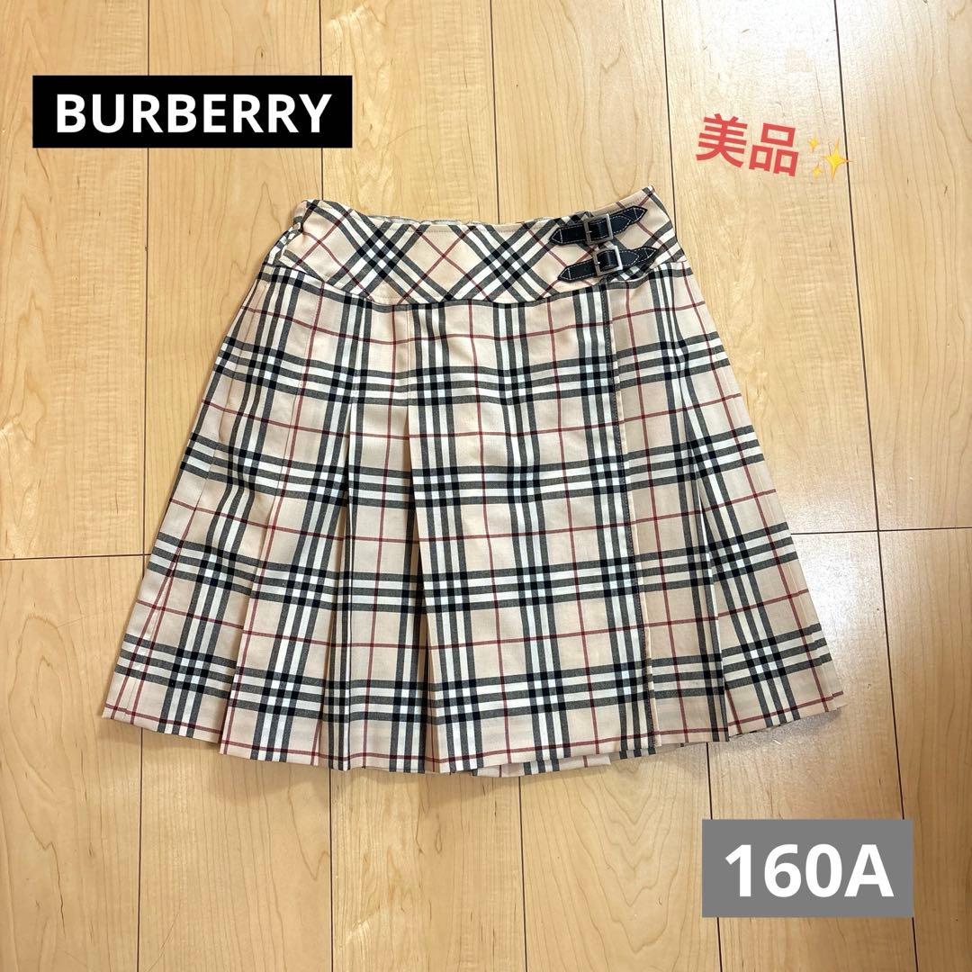 美品✨️BURBERRY♡バーバリー チェック スカート フォーマル 160A 極美品✨そBURBERRY チェック柄プリーツスカート 160A - メルカリ
