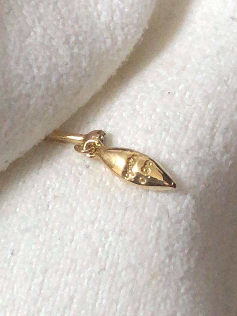 美品♡アガット クラシック　K18 ミルグレインダイヤモンドピアス　0.04ct