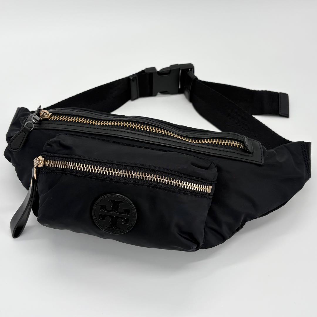 美品✨トリーバーチ ウエストポーチ ボディバッグ ナイロン ゴールド金具 黒 楽天市場】トリーバーチ ウエストポーチ レディース ブランド ウエスト