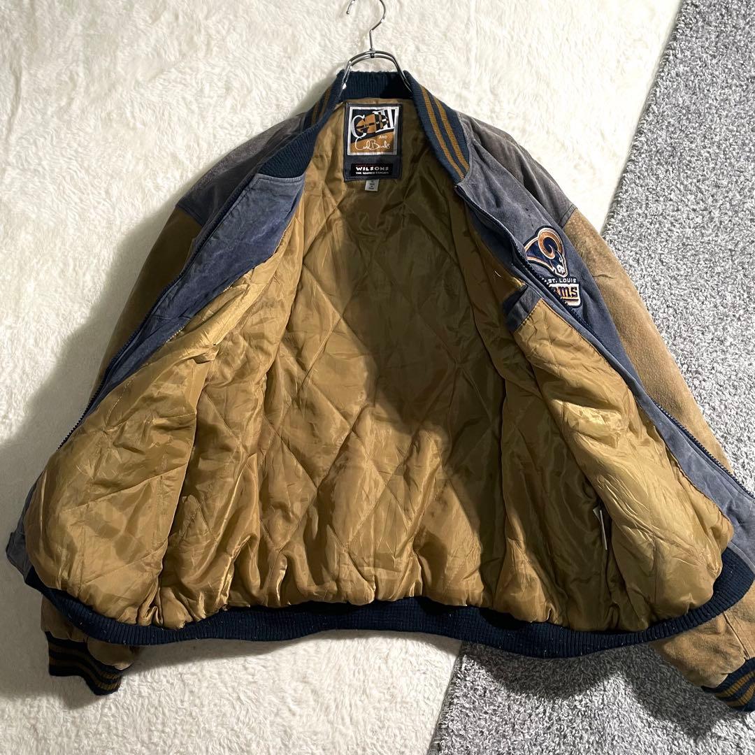 専用G-Ⅲ NFL ロサンゼルス・ラムズ オールレザースタジャン