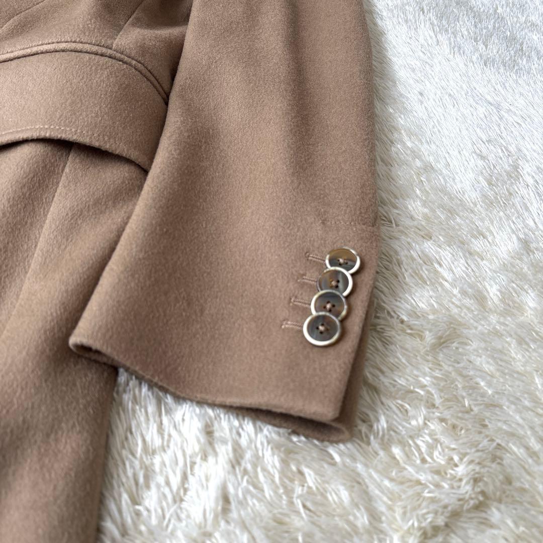 極美品☆L.B.M.1911 ダブルチェスターコート ウール　キャメル　48