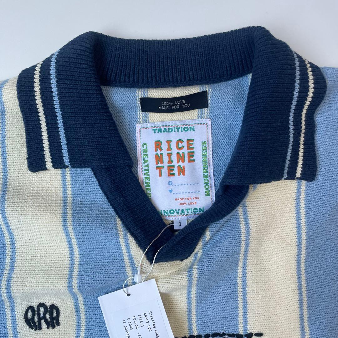 RICE NINE TEN ニット ロングスリーブ サッカー ジャージー 1 - メルカリ